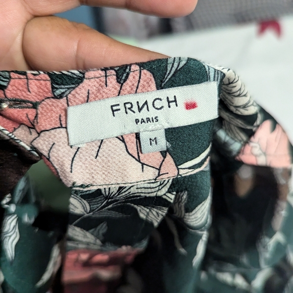 Floral Black and Pink Women's Dress - Picture 8 of 8